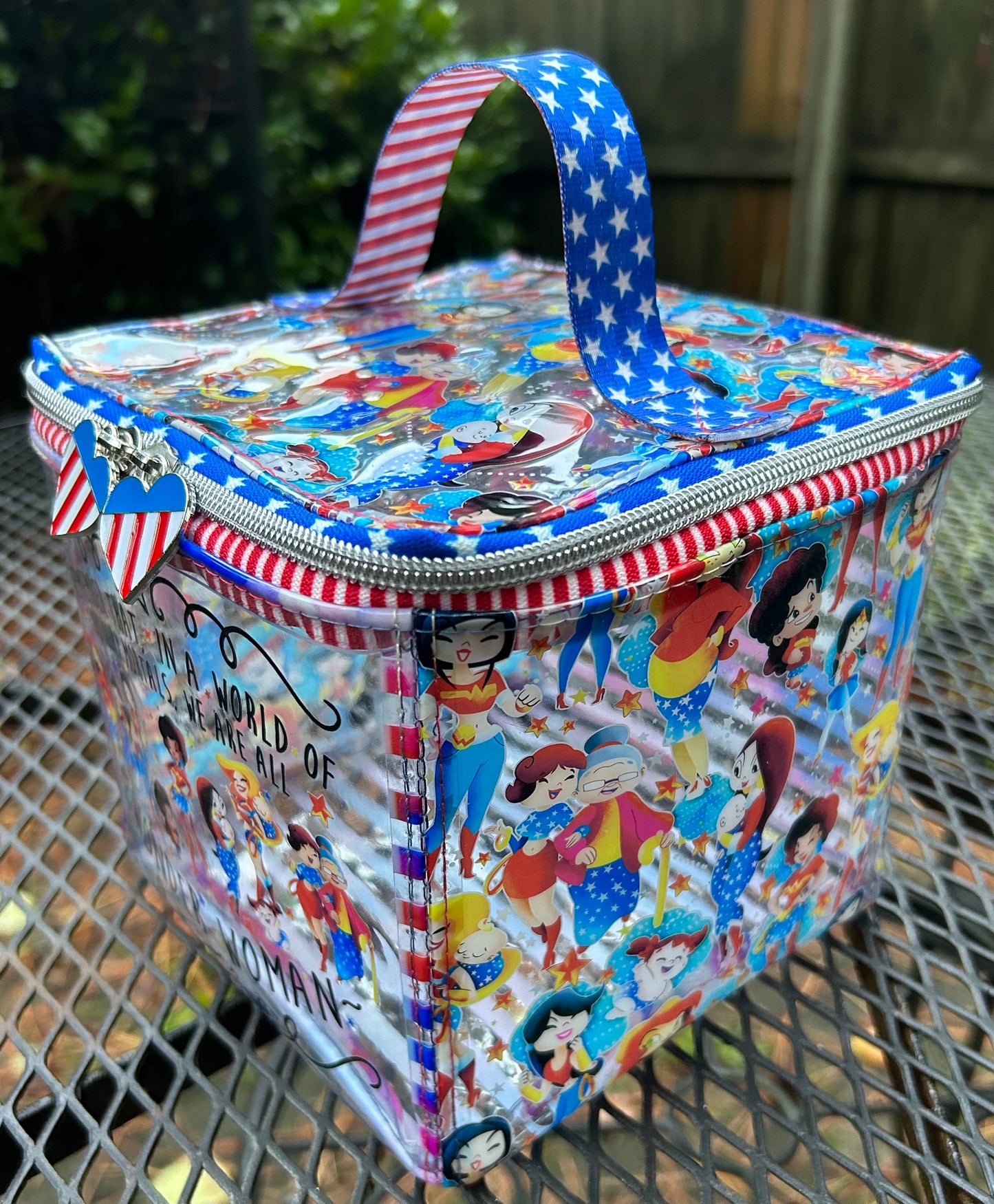 Custom Clear Cube Tote Bag/ Cooler