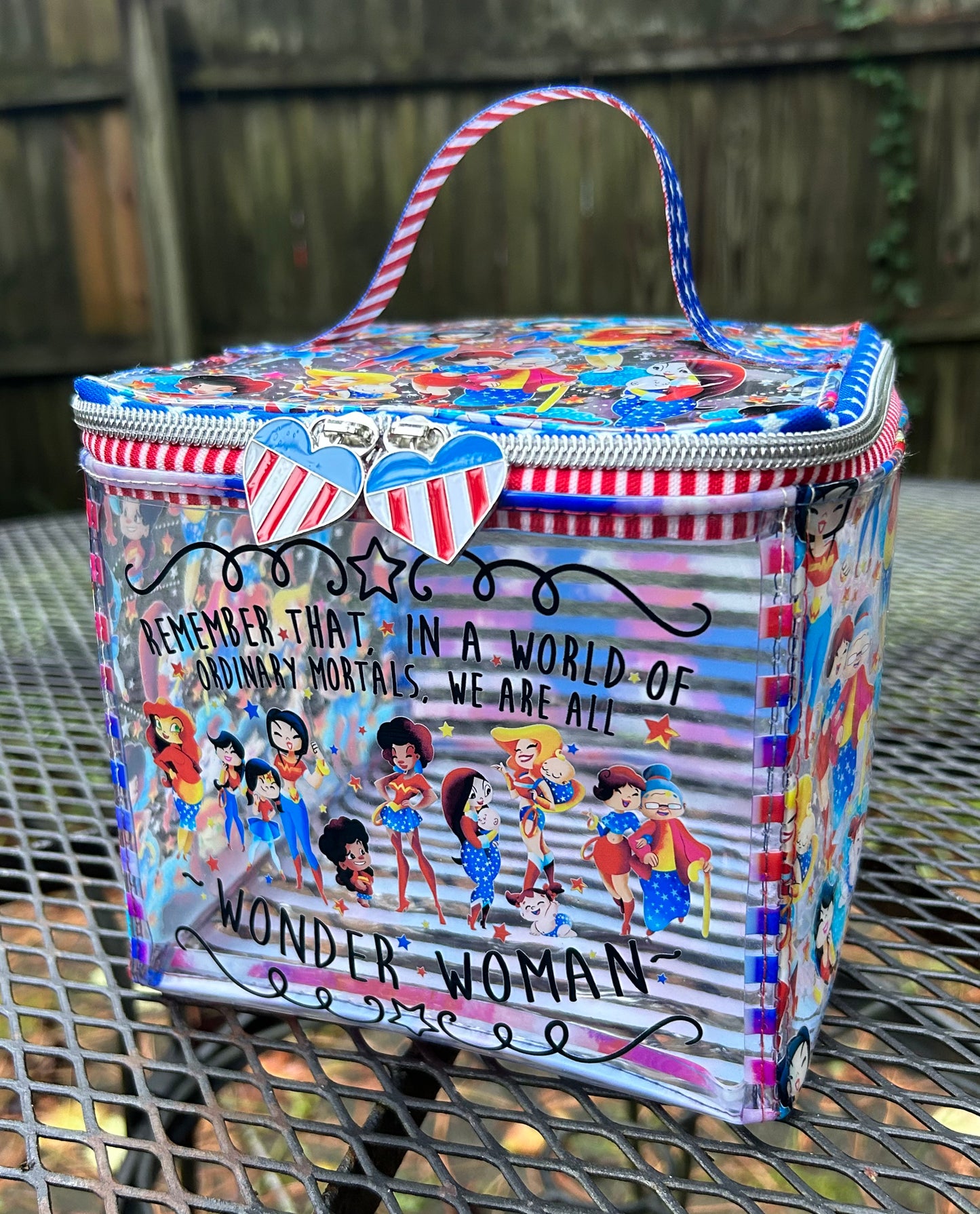 Custom Clear Cube Tote Bag/ Cooler