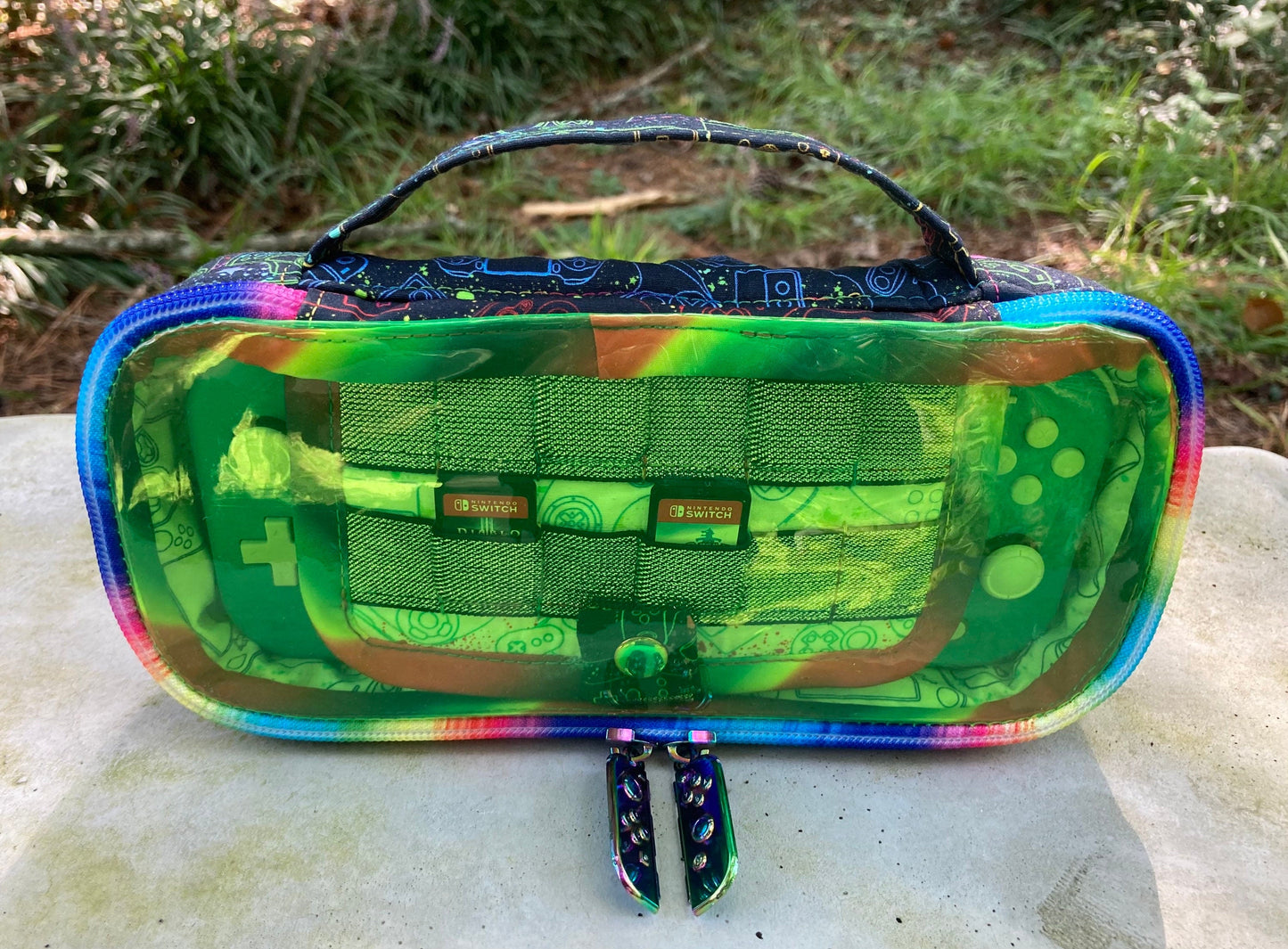 Custom Clear Front Handheld Game System Carrying Cases