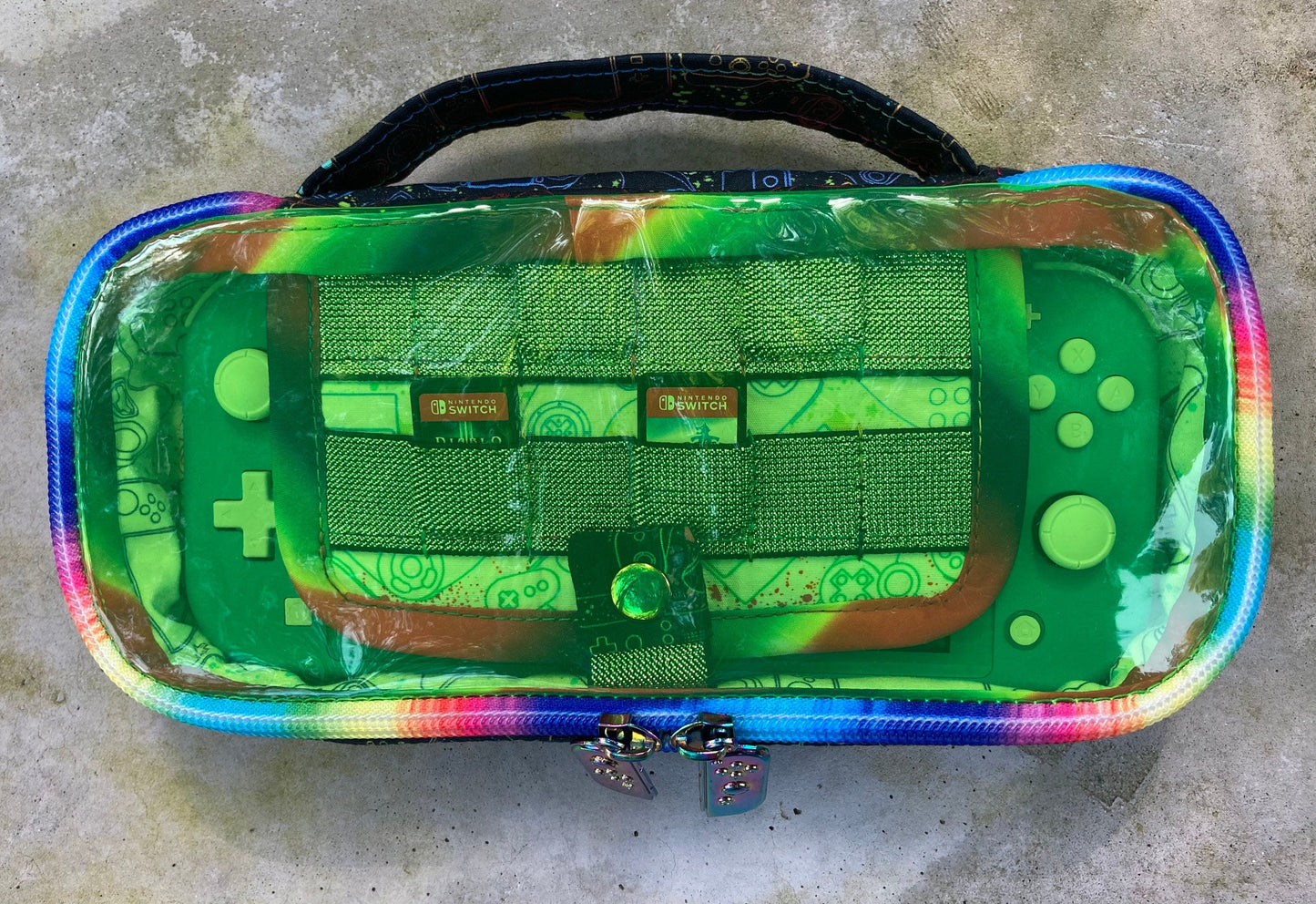 Custom Clear Front Handheld Game System Carrying Cases