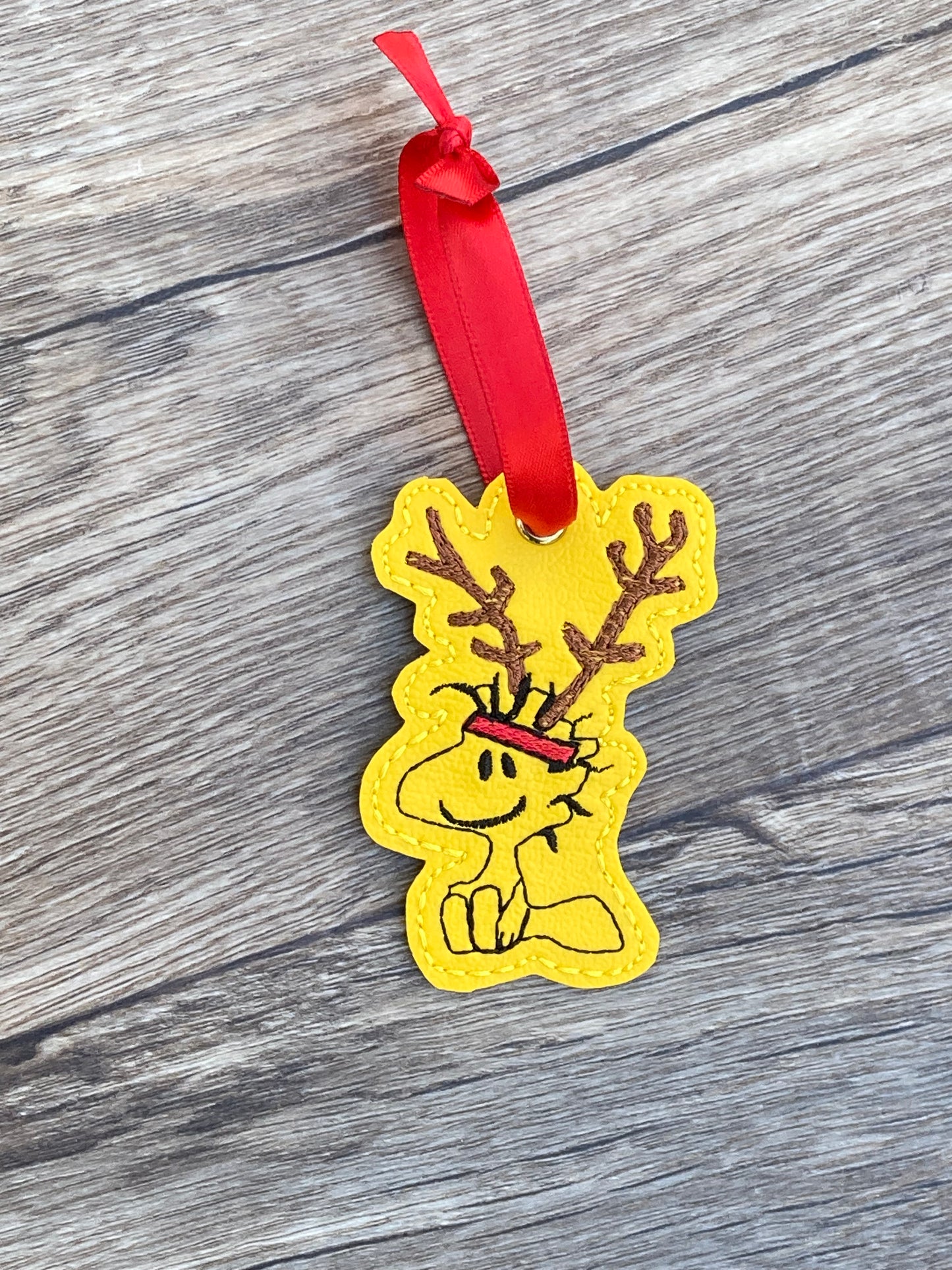 Reindeer Yellow Bird Ornament