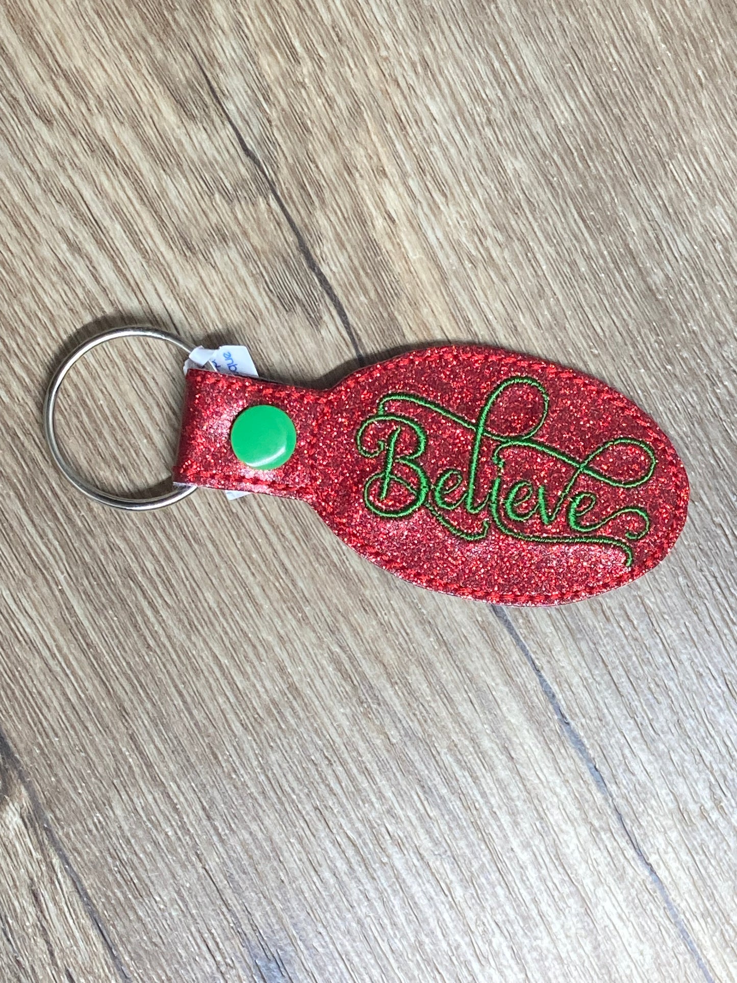 Believe Christmas Ornament and Snaptab Keychain
