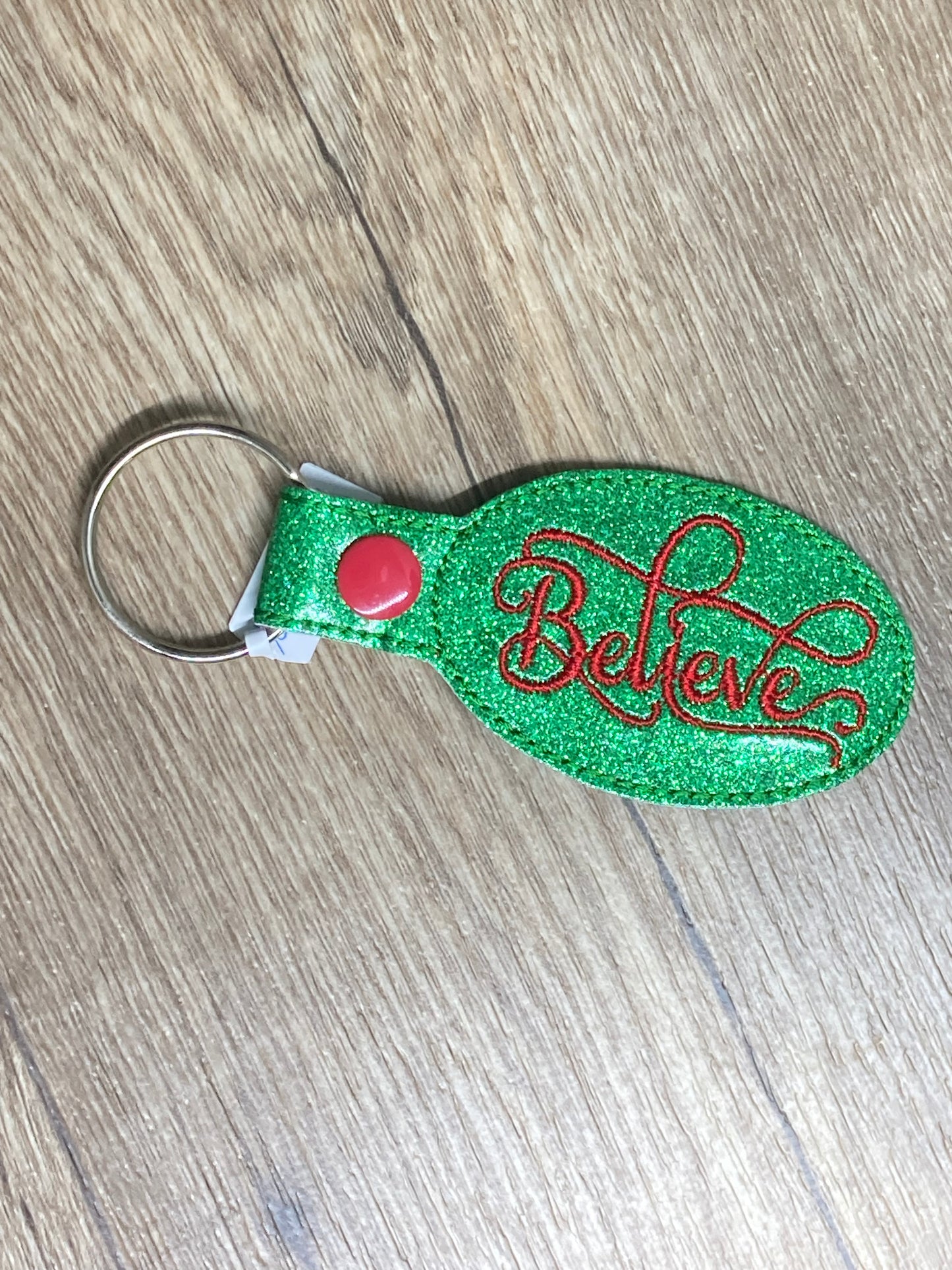 Believe Christmas Ornament and Snaptab Keychain