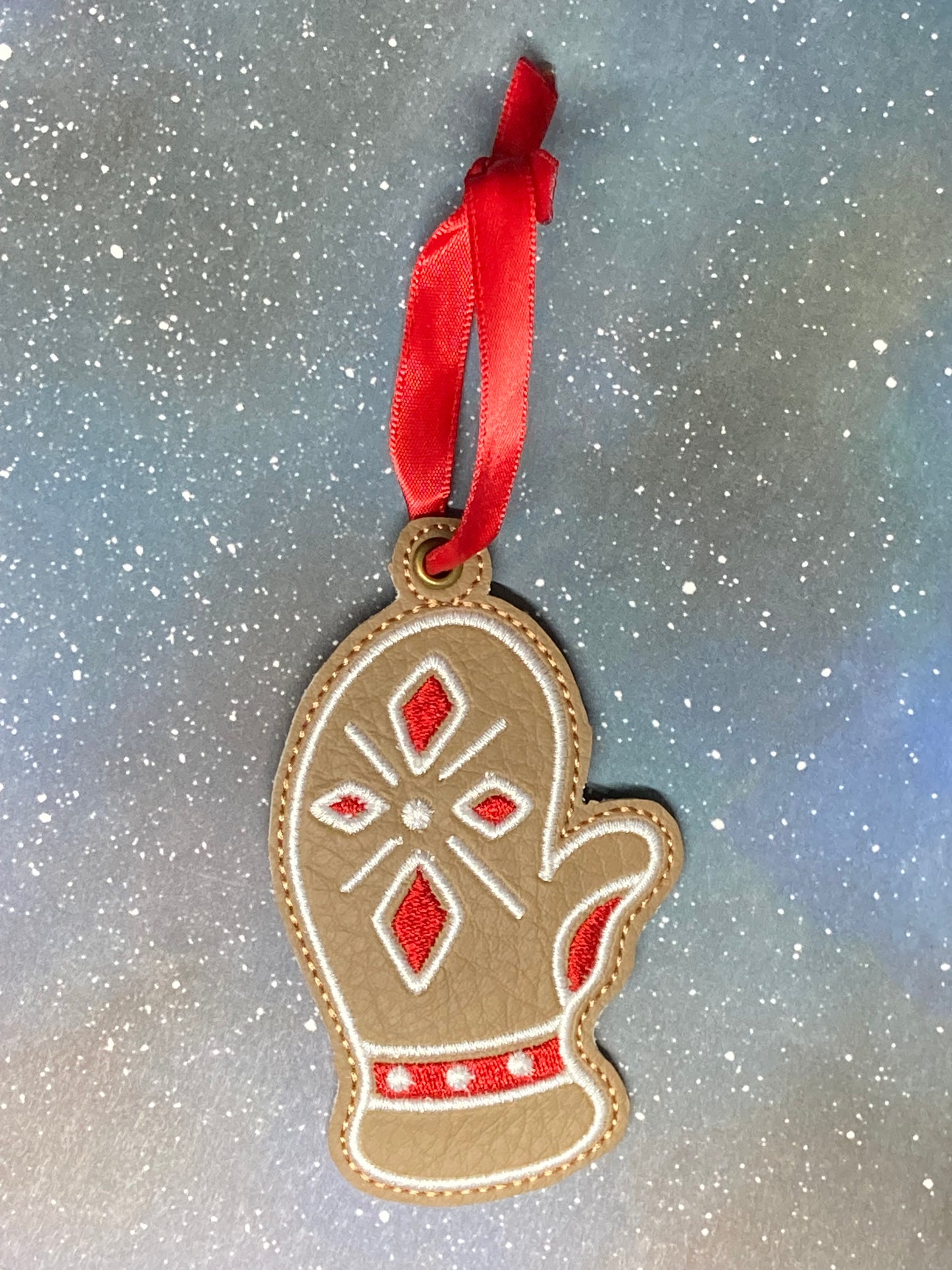 Embroidered Gingerbread Ornaments