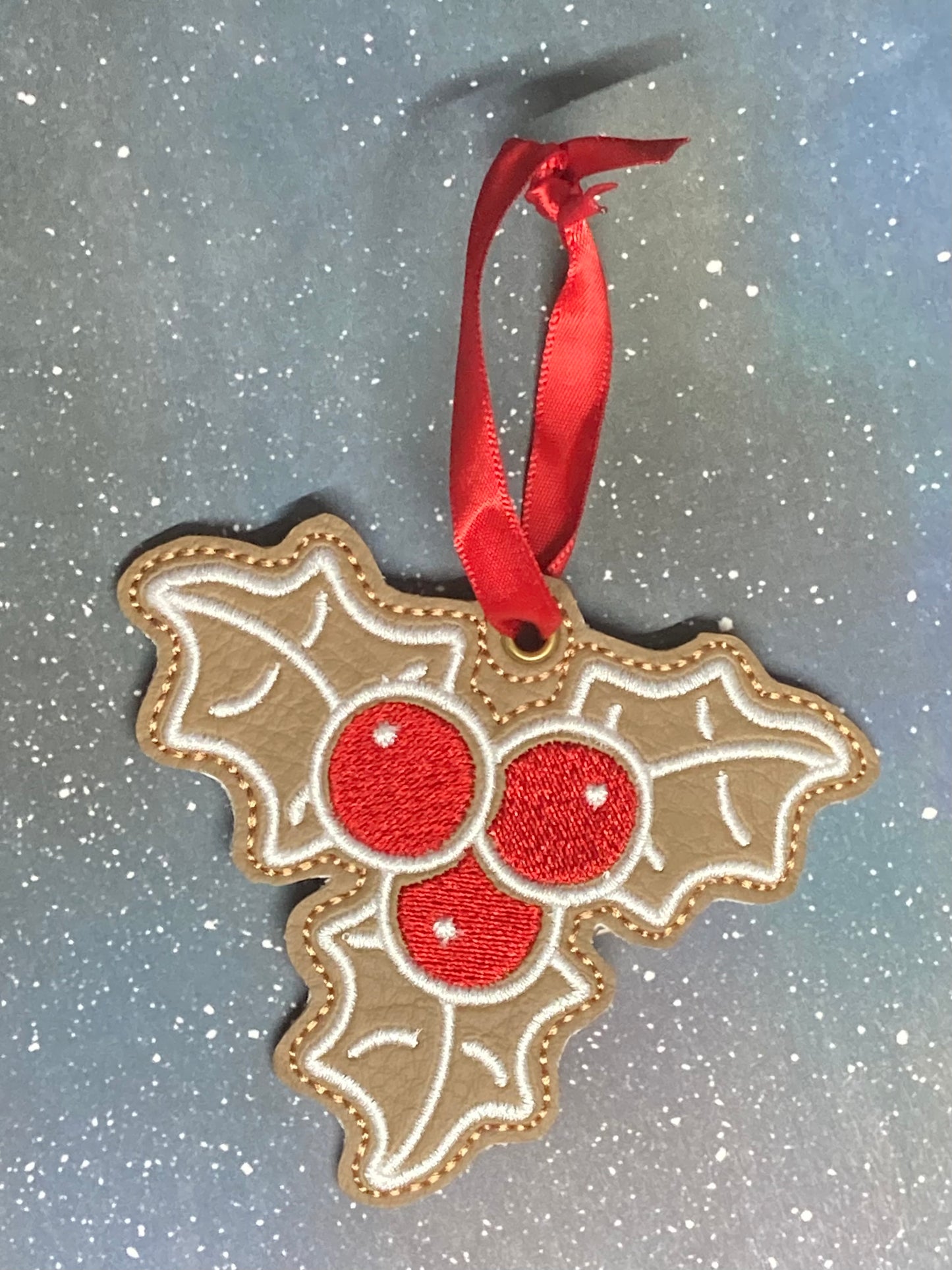 Embroidered Gingerbread Ornaments