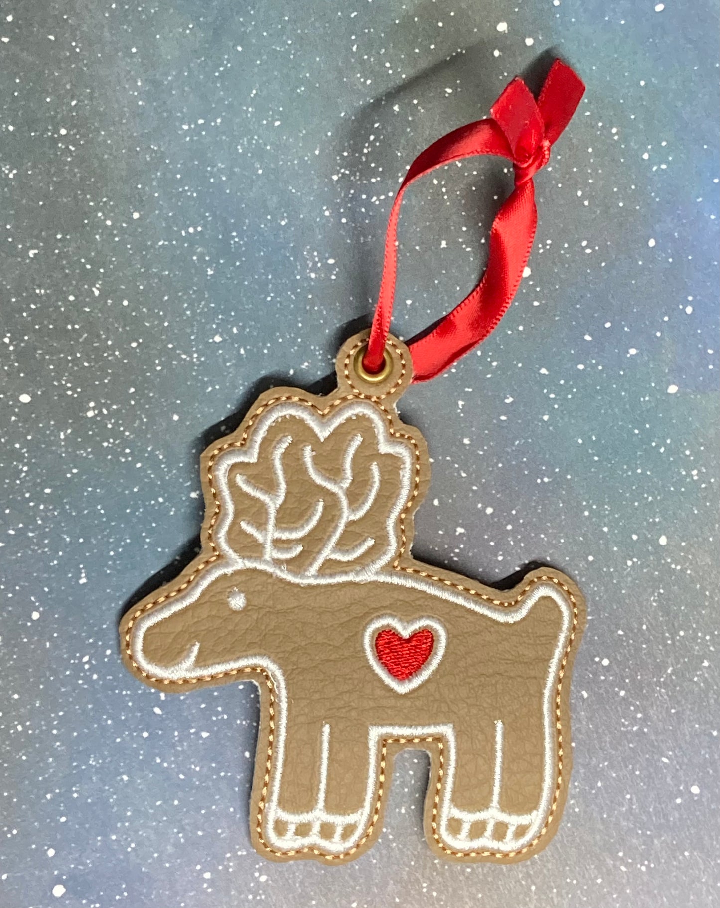 Embroidered Gingerbread Ornaments