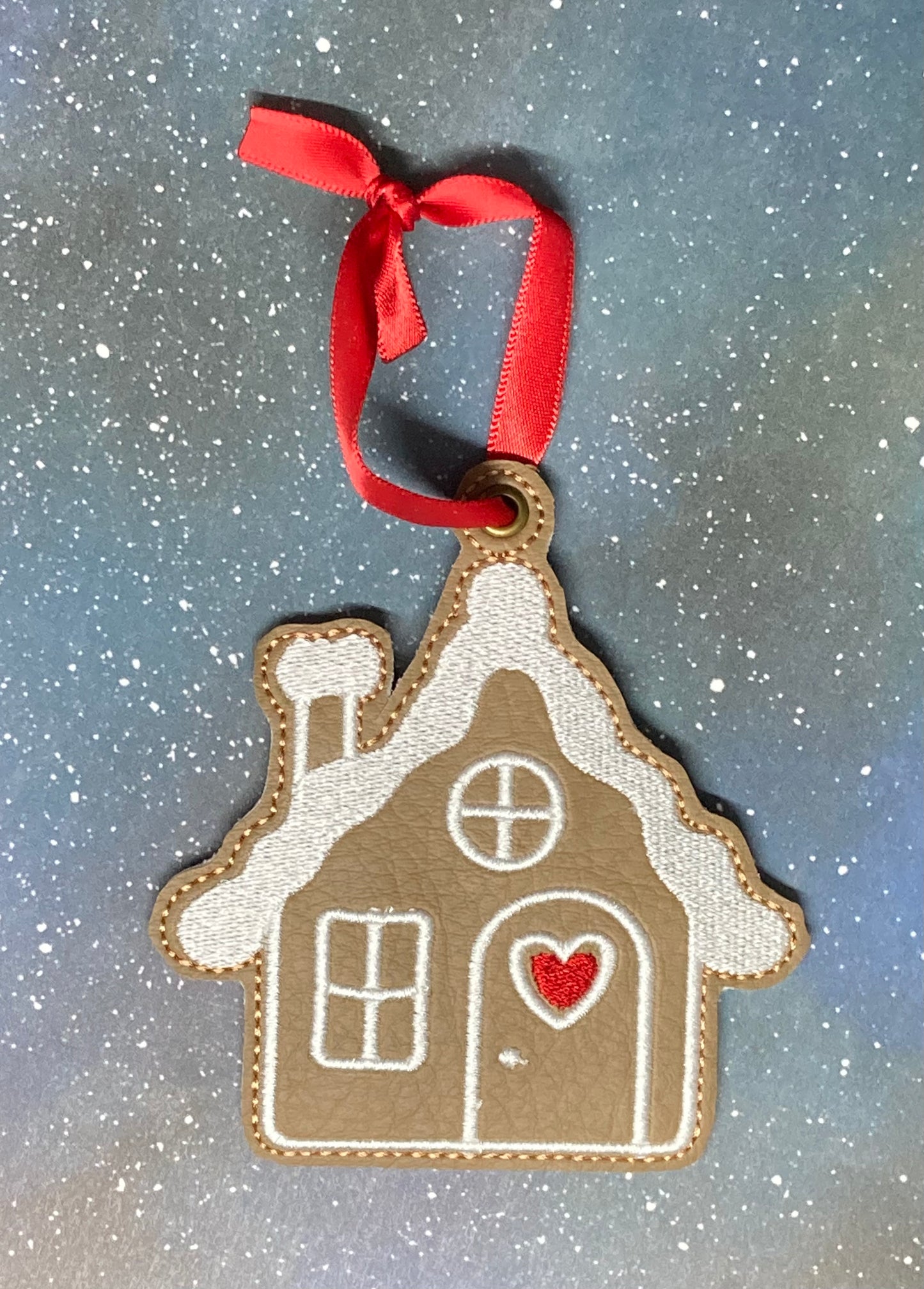 Embroidered Gingerbread Ornaments