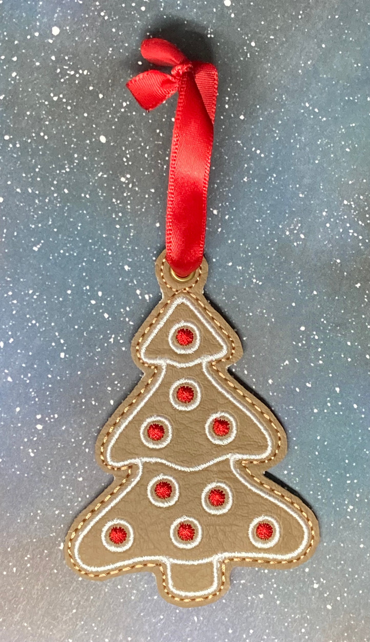 Embroidered Gingerbread Ornaments