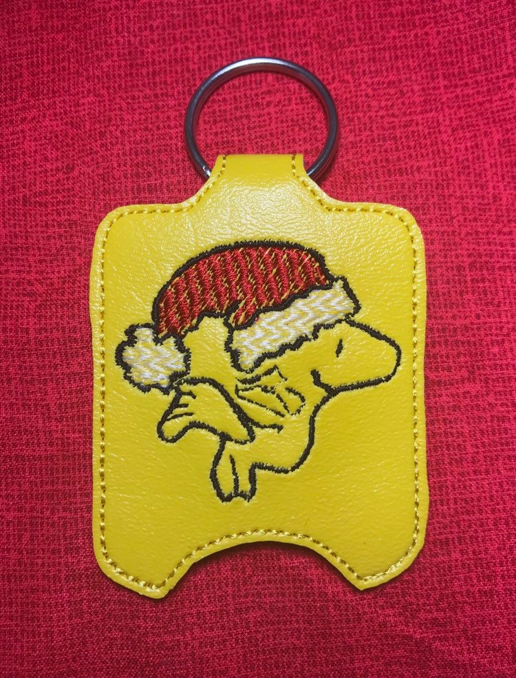 Santa Yellow Bird Hand Sanitizer Holder