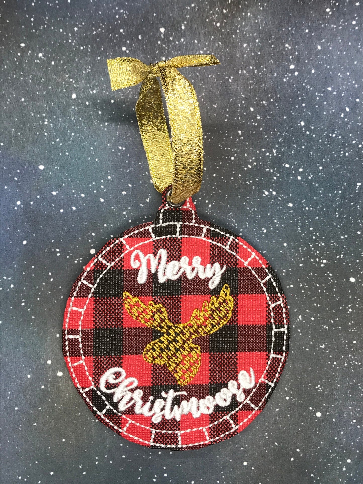 Buffalo Plaid Christmas Ornaments