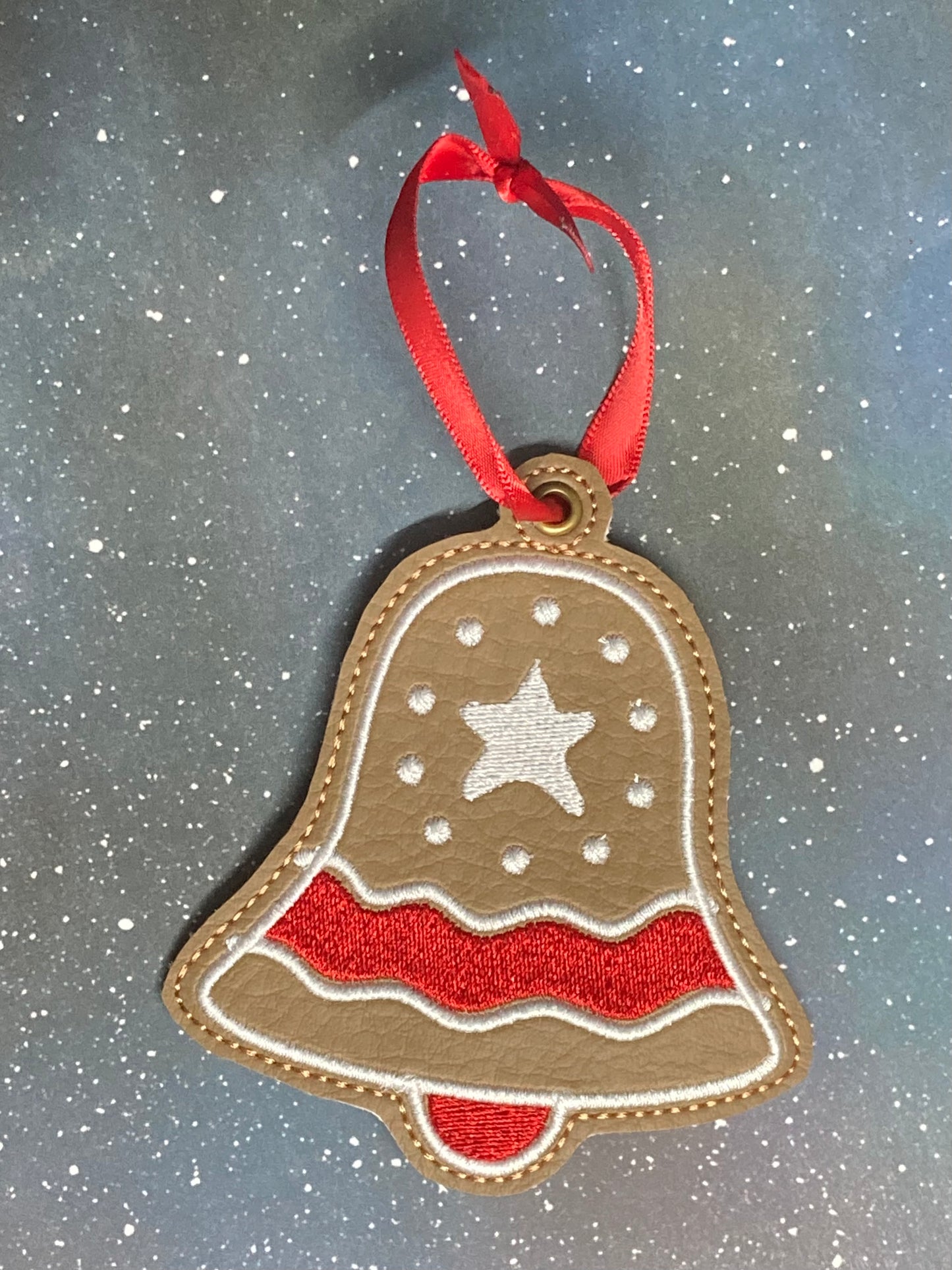 Embroidered Gingerbread Ornaments