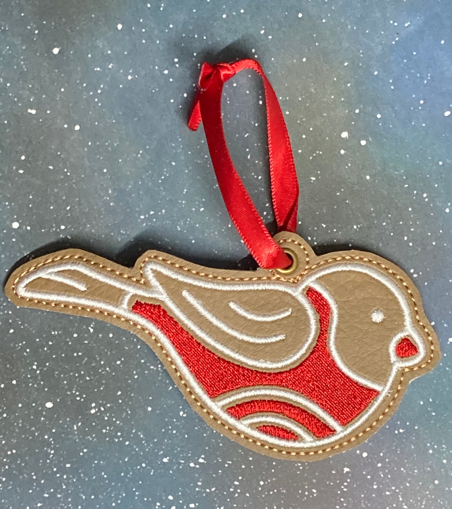 Embroidered Gingerbread Ornaments