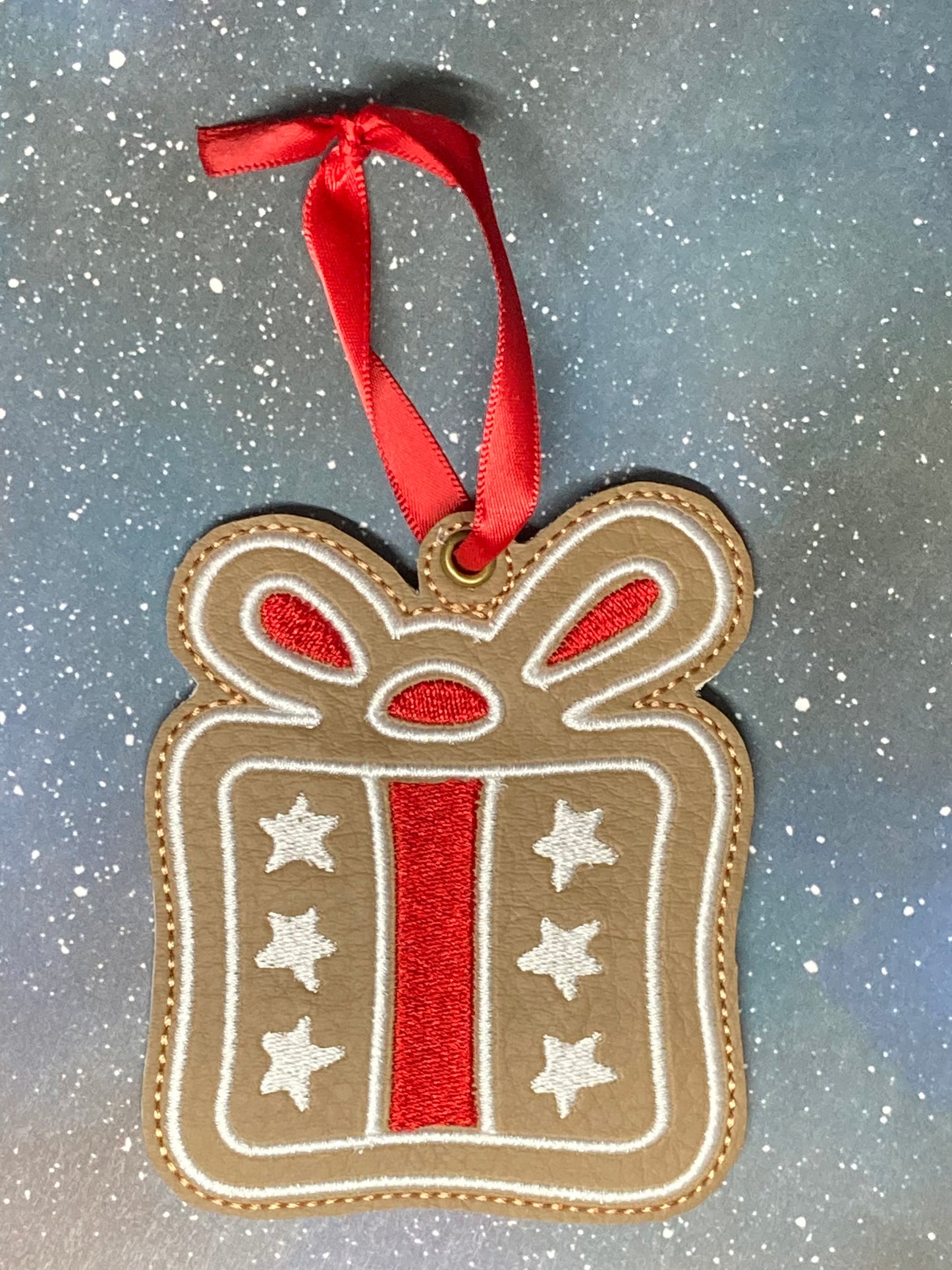 Embroidered Gingerbread Ornaments