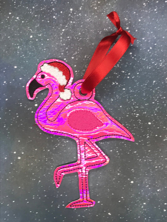 Christmas Flamingo Ornaments