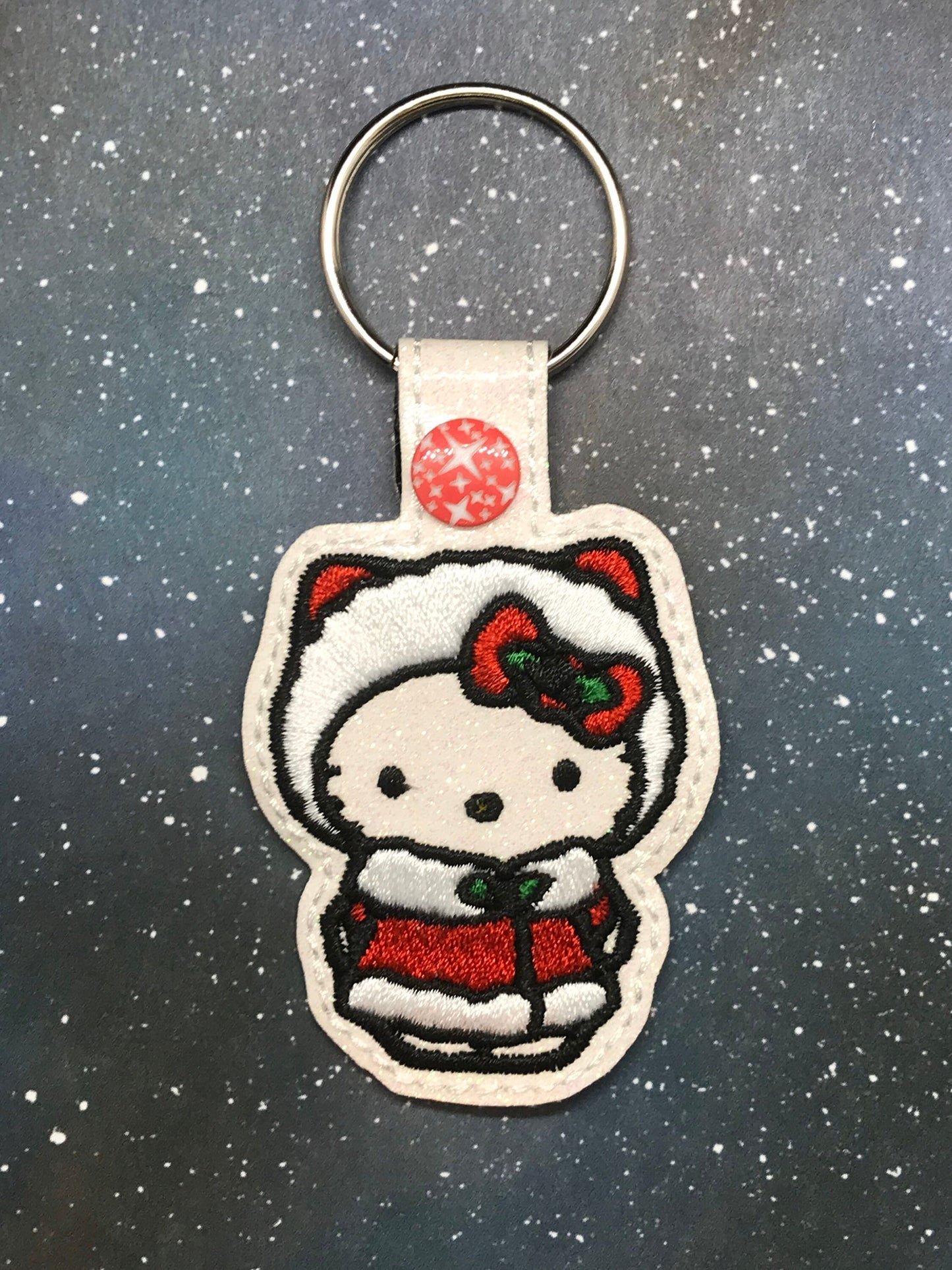 Christmas Cat Snaptab Keychains